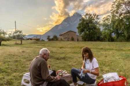 Merienda a los pies del Pedraforca.