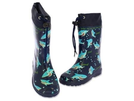 Botas de agua para niño de tiburones