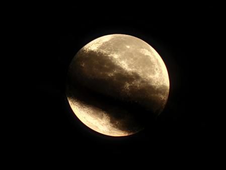 La Luna del Cazador vista desde Sant Fost de Campsentelles.