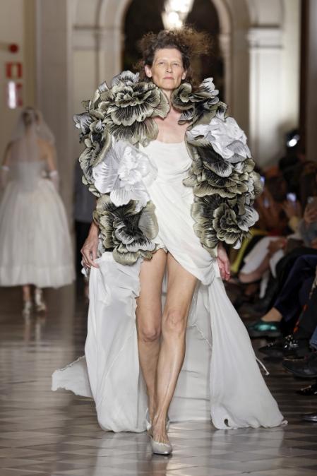 Guiomar Alfaro en la Barcelona Bridal Night de la pasada edición donde desfiló para Vivienne Westwood, en la Universitat de Barcelona