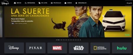 Así ha cambiado a interficie de Disney+.