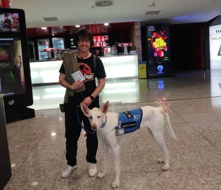 Álex Nogales y Maylo en el cine. 