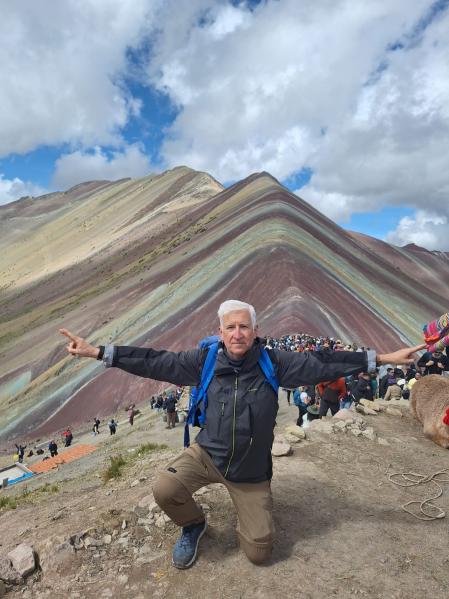 Antonio, en la Montaña de los Siete Colores (Perú).