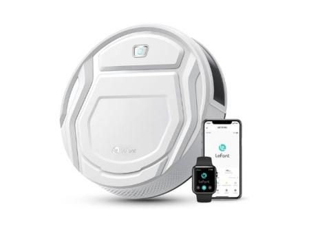 LEFANT M210 Robot Aspirador, 2200Pa, 120min, Suelos Duros, Modo Silencioso, Limpieza Zig-Zag, Sensor Anticolisión 6D, WiFi/Alexa/App, Carga Automática, para Pelo de Mascotas