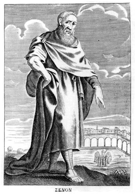 Zenón de Citio, ilustración del libro de Thomas Stanley The history of philosophy (1655).