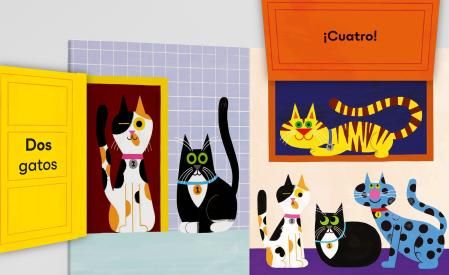 Detalle de 'Un gato, dos gatos' de Jonathan Emmet y Rob Hodgson