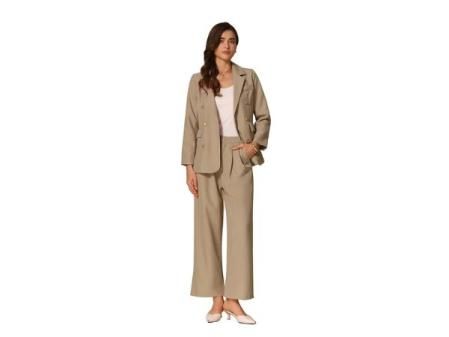 Allegra K Conjuntos de Dos Piezas Mujer Elegantes para Trabajo de Negocios Oficinatrajes Casuales Conjunto de Blazer Y Pantalón