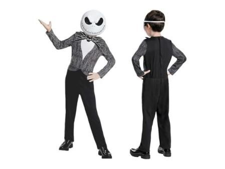 Disney - Pesadilla antes de Navidad - Disfraz Jack Skellington - Tallas M y L - Disfraz de 7 a 12 Años