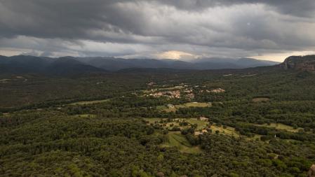 Vista del pueblo de Vilanova de Sau.