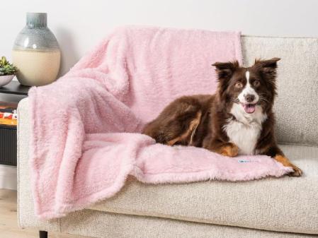 PetAmi Manta Impermeable esponjosa para Perros medianos y Grandes, Funda de sofá Suave y cálida para Mascotas, Funda de sofá a Prueba de orina, Manta Reversible para Cama de Gato, Protector de sofá,