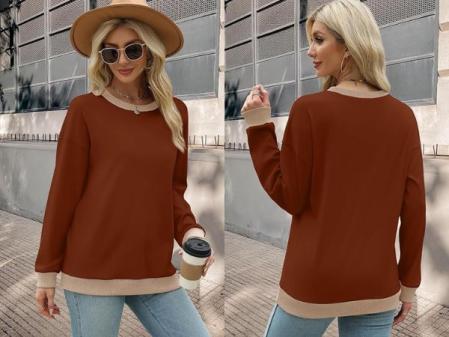 Sudadera para mujer con cuello crew