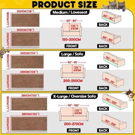 Tamaños de la funda antiarañazos.