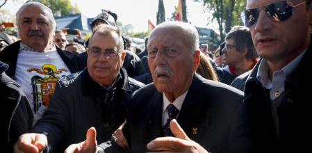 El ex teniente coronel de la Guardia Civil, Antonio Tejero, en una protesta ultra en un imagen de archivo