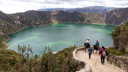 Lago Quilotoa, en Cotopaxi, Ecuador