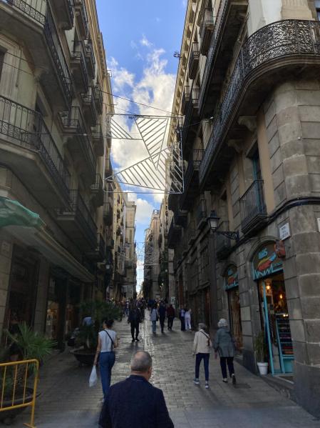 Luces geométricas poco navideñas.