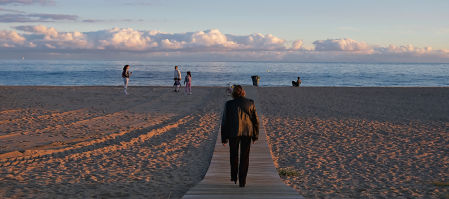 Atardecer de otoño en Arenys de Mar.