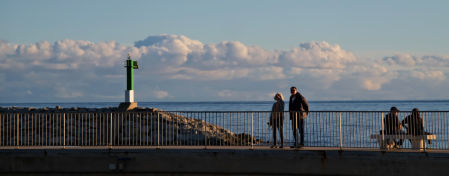 Atardecer de otoño en Arenys de Mar.