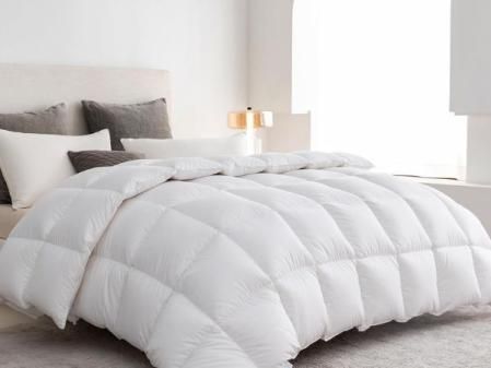 Uniency Edredon Nordico de Plumón 135x200cm, Edredón Cama 80-135x200 Invierno, 100% algodón, Relleno Nórdico de Pluma y Plumón, Color Blanco, Peso del Relleno: 1600 g, Certificado Ökotex