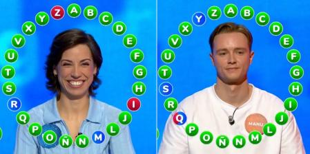 Manu y Rosa son rivales y compañeros en 'Pasapalabra'.