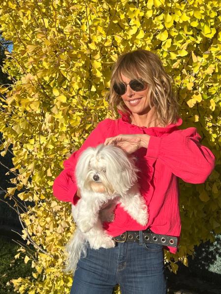 Emma García con Argi.