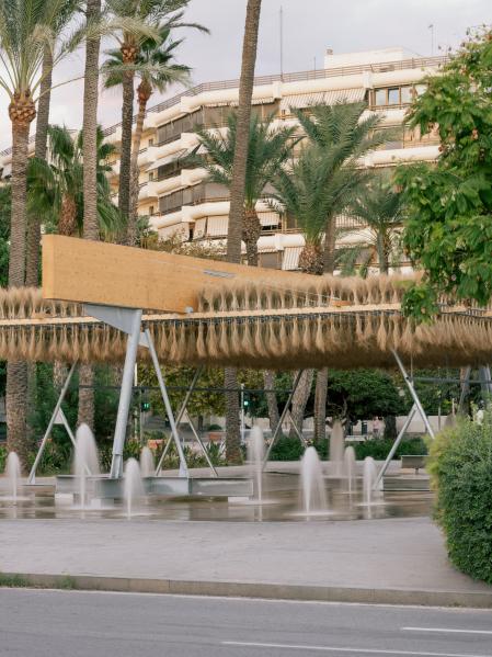 El pabellón Espartal, diseñado por los estudios ELE Arkitektura y GA Estudio, la arquitecta Florencia Galecio y el arquitecto Juan Gubbins