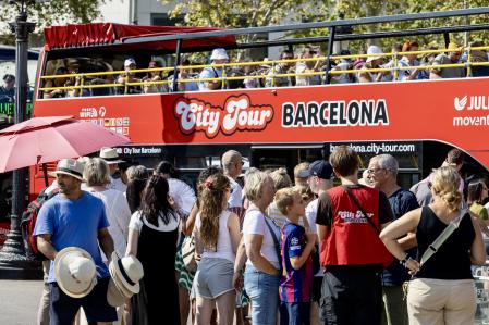 Turistas por las calles de Barcelona, el pasado verano&nbsp;