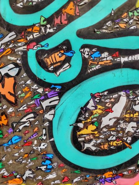 Grafiti pintado en Barcelona.