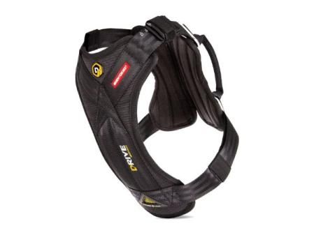 EzyDog Arnes Coche Perro Homologado - Cinturón De Seguridad para Perros - Mascotas Perros Accesorios, Multifunción, Ajustable (L, Negro)