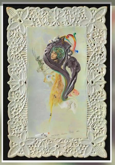 Tapete de homenaje a Picasso realizado por Dalí, en 1972.