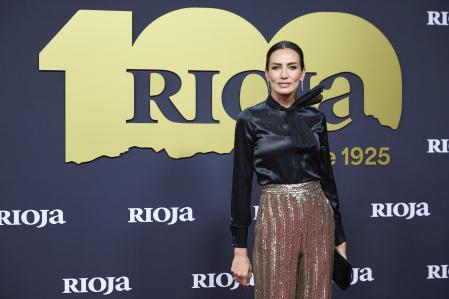 Nieves Álvarez en el photocall del centenario de DOCa Rioja