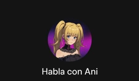 Ani, uno de los avatares animados de Grok.