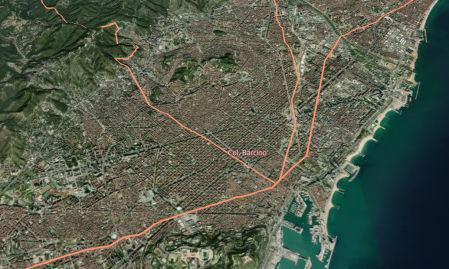 Las calzadas romanas que atravesaban Barcelona vistas en Itener-e