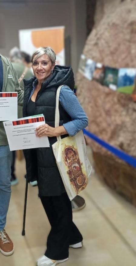 Roda Mesa, en la entrega de premios y en la exposición de fotos del concurso de Vacarisses.