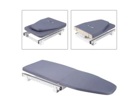 Tabla de planchar plegable, soporte para gabinete, marco metálico resistente push-pull 80x29,5 cm / 31,5x11,6 pulgadas (gris)