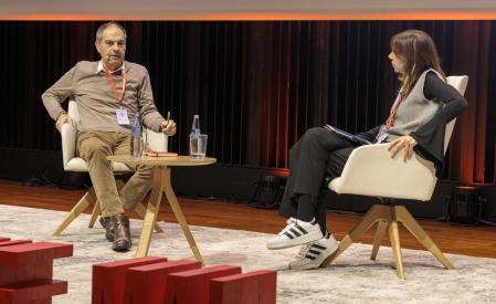 Toni Clapés, entrevistado esta mañana por Cristina Puig