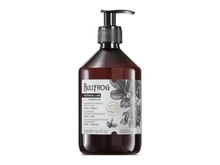 Bullfrog Champú Nutritivo Restaurador - Champú para Cabello y Barba - Propiedades Calmantes y Revitalizantes - Notas Dulces y Deliciosas - Made in Italy - 500 ml