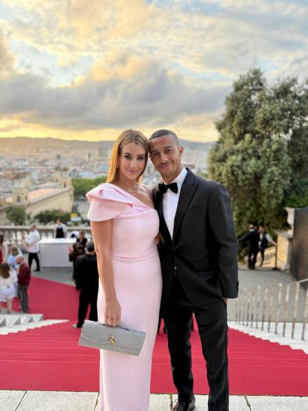 La influencer de estilo de vida y de moda y el futbolista Thiago Alcántara