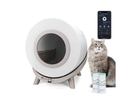 Arenero autolimpiable inteligente para gatos con App