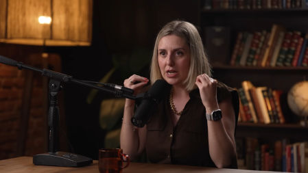 Silvia Llop en un momento del podcast