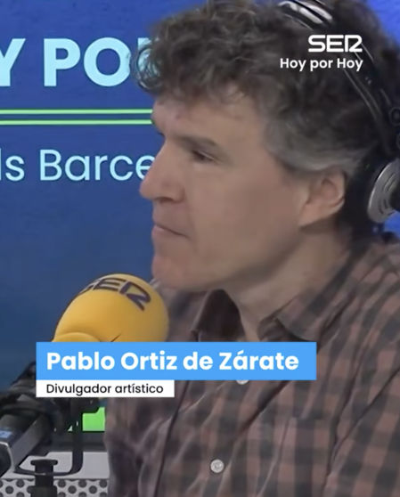 Pablo Ortiz de Zárate, divulgador artístico, en la Cadena SER