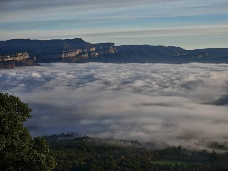 Mar de niebla desde el Salt de la Minyona.