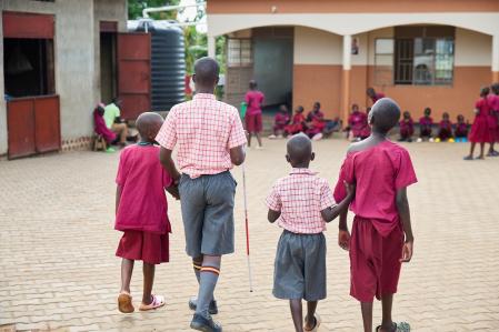 CEVIC, una escuela para niños con discapacidad visual, es uno de los proyectos impulsados por Babies Uganda