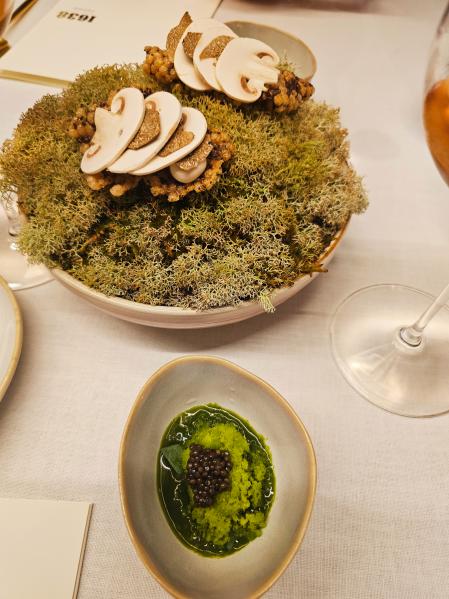 Cobertura crujiente de semillas, champiñones y trufas