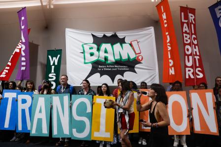 Activistas a favor de una transición&nbsp;justa