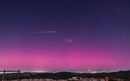 Las vistas de las auroras boreales de los últimos días desde el Parc Astronòmic de Prades, uno de los puntos recomendados para ver el eclipse