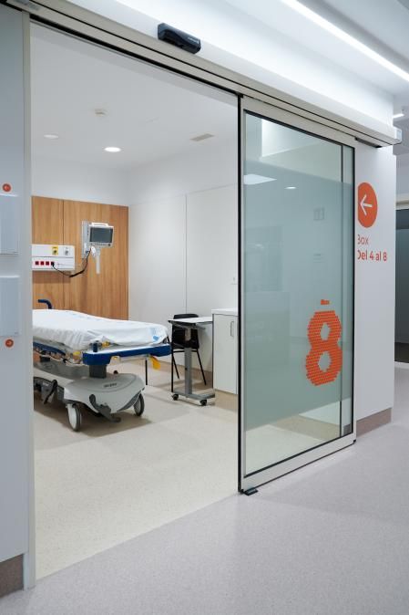 Uno de los boxes para pacientes más graves 