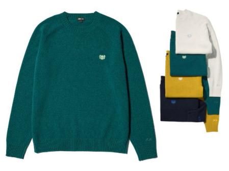 Jersey cuello redondo lana KAWS x Uniqlo