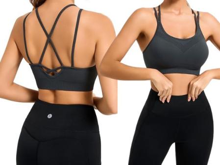 Brasier deportivo para mujer, sin costuras