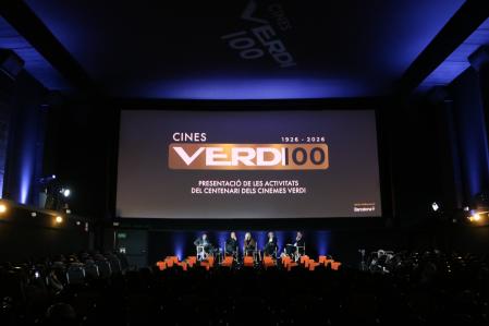 Imagen del acto de presentación de las actividades del centenario de los cines Verdi