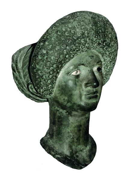 Retrato femenino conocido como la Dama Flavia, del siglo I dC, hallado en el yacimiento de Empúries